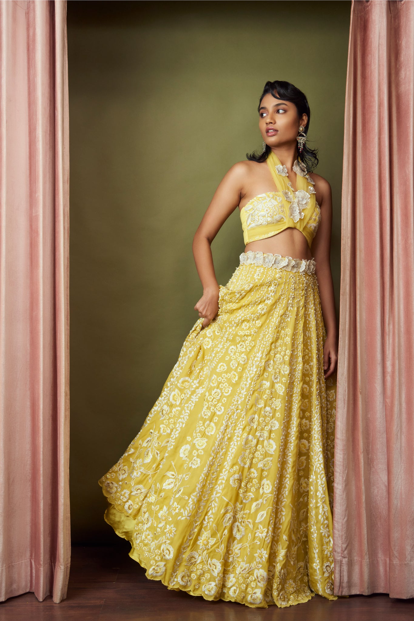 Citrus Bloom Lehenga Set