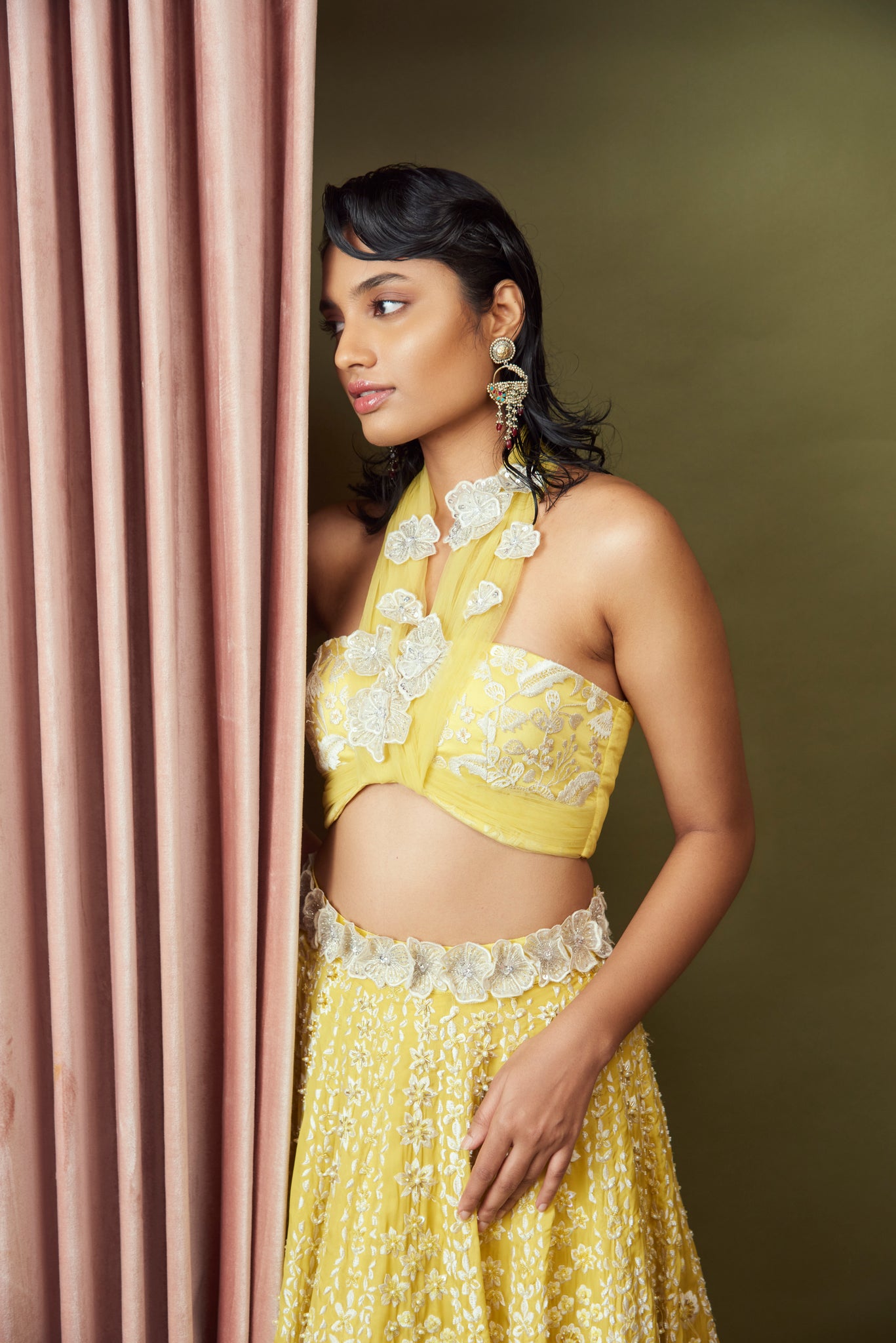 Citrus Bloom Lehenga Set