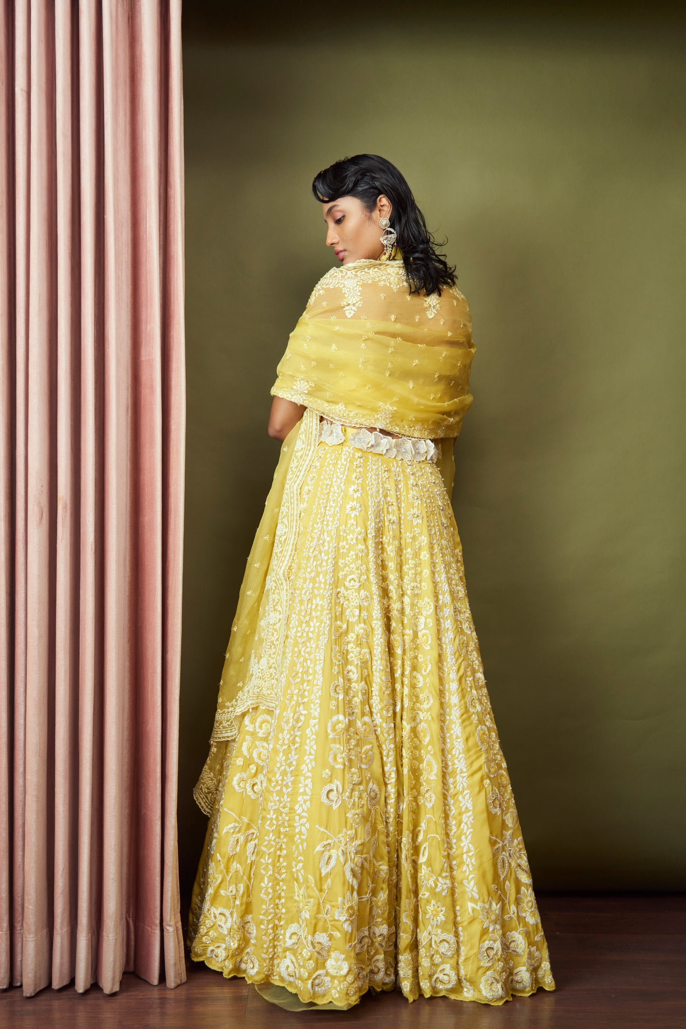 Citrus Bloom Lehenga Set